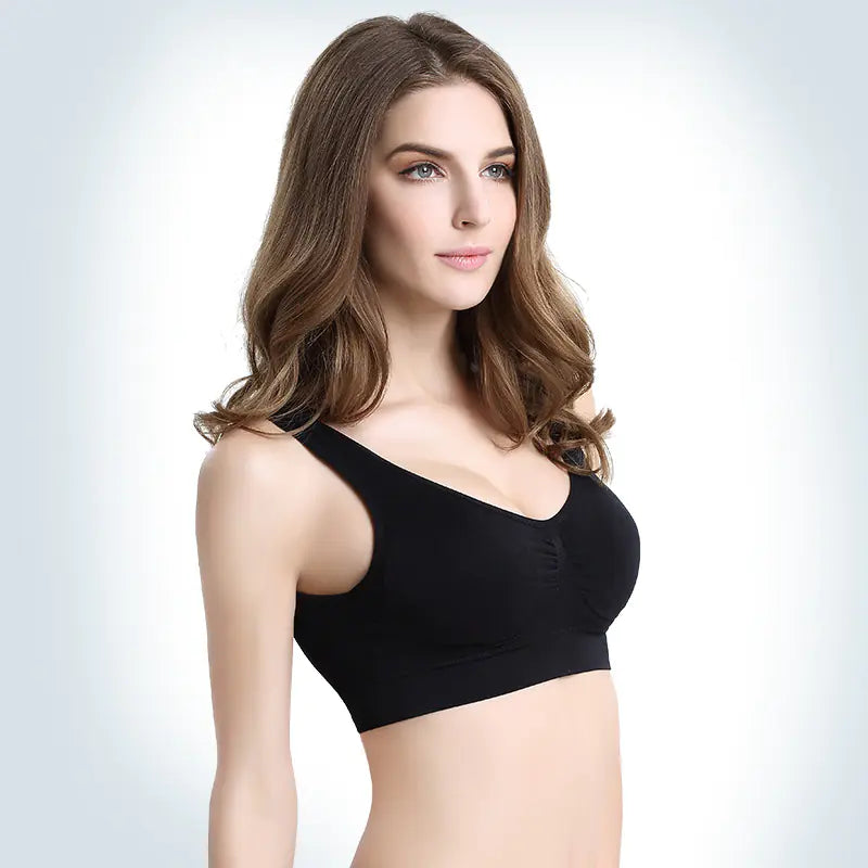Plus Size Seamless Comfort Yoga Sports Bra Tank Top