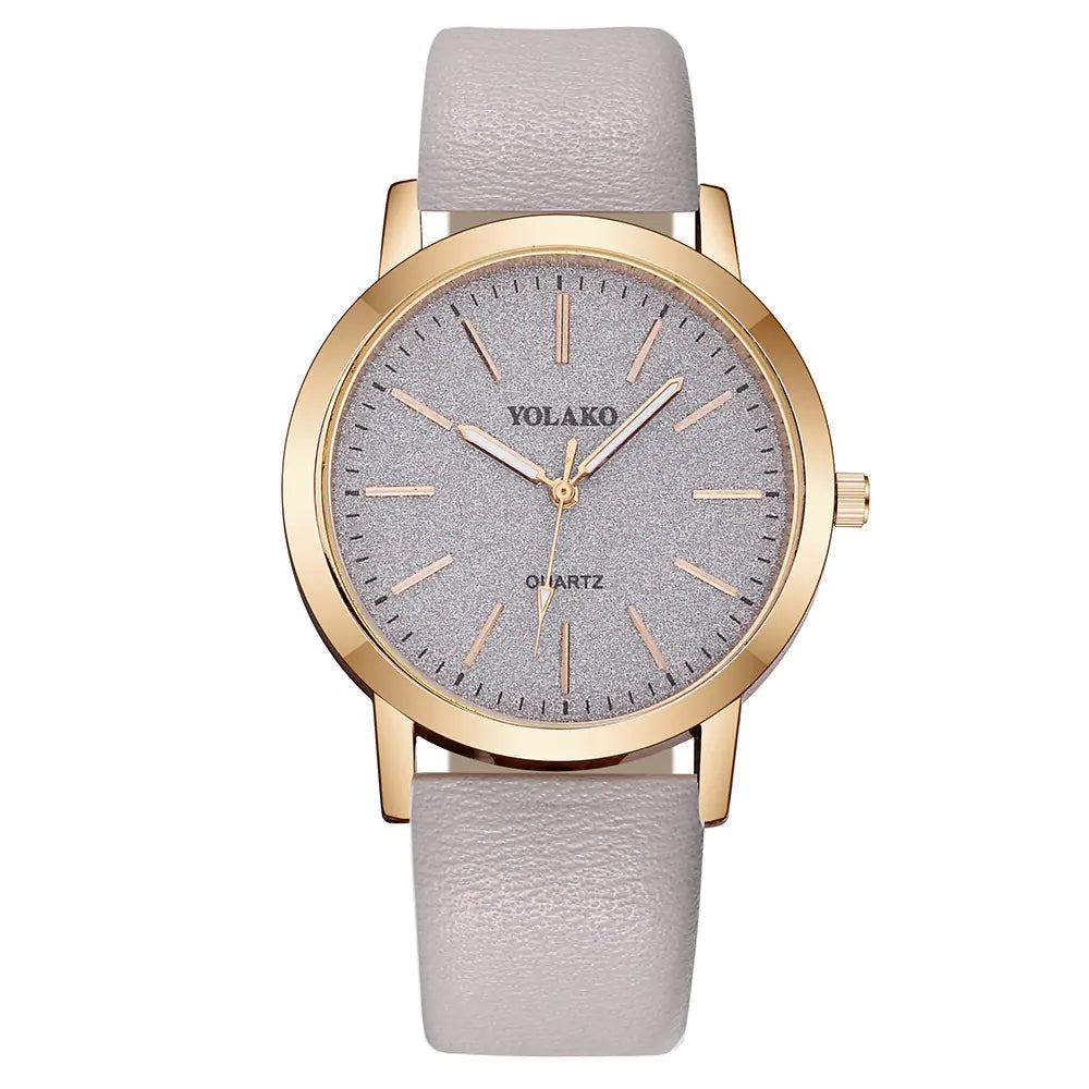 Bracelet Watch, Leather Band Watch, Glitter Watch