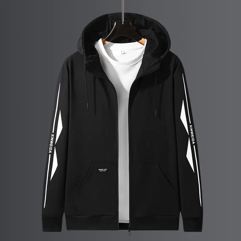 Hooded Cardigan Sweater for Men - Loose Fit Knitted Top