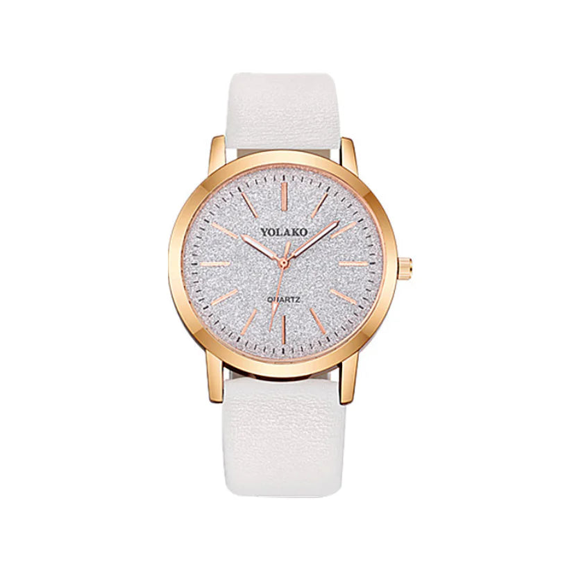 Bracelet Watch, Leather Band Watch, Glitter Watch