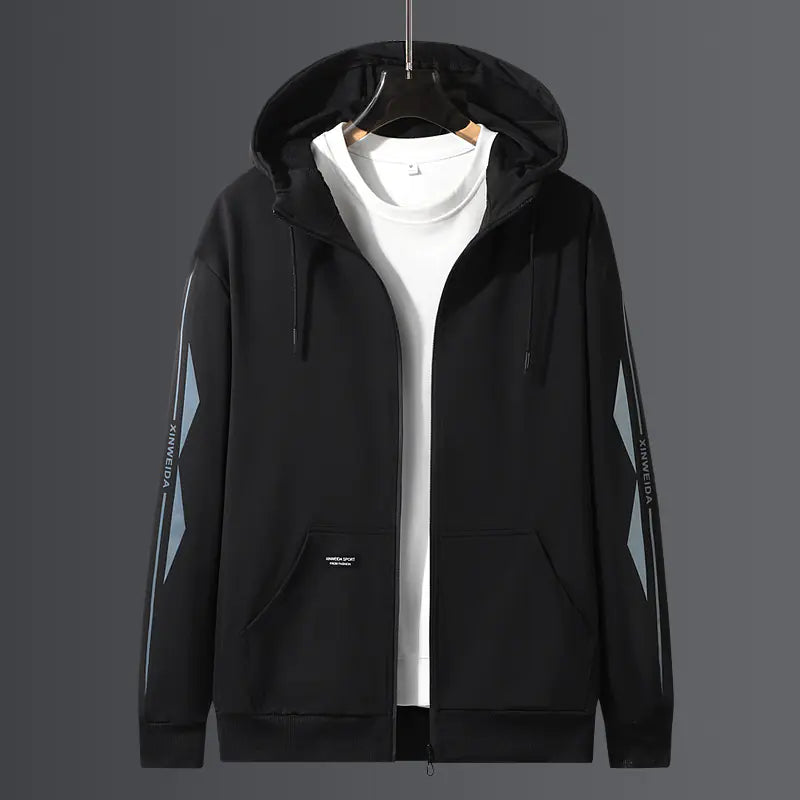 Hooded Cardigan Sweater for Men - Loose Fit Knitted Top