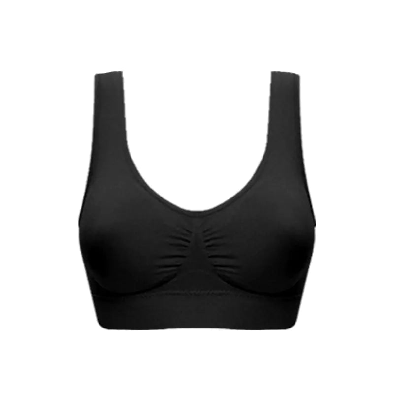 Plus Size Seamless Comfort Yoga Sports Bra Tank Top
